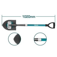 Μεταλλικό φτυάρι με λαβή fiberglass διαστάσεων 21.5 Χ 29cm  TOTAL Μεταλλικό φτυάρι με λαβή fiberglass διαστάσεων 21.5 Χ 29cm  TOTAL