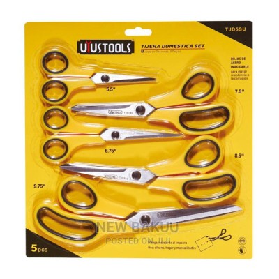 Σετ 5 τεμάχια ψαλίδια οικιακής χρήσης UYUS TOOLS