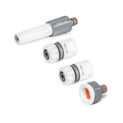 Σετ εκτοξευτήρας με 4 τεμάχια ταχυσυνδέσμους 1/2” White line Bradas  Σετ εκτοξευτήρας με 4 τεμάχια ταχυσυνδέσμους 1/2” White line Bradas