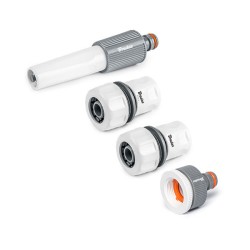 Σετ εκτοξευτήρας με 4 τεμάχια ταχυσυνδέσμους 3/4” White line Bradas 