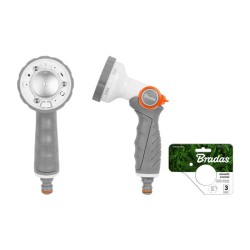 Ρυθμιζόμενο πιστόλι ποτίσματος 6 λειτουργιών White lines Bradas Ρυθμιζόμενο πιστόλι ποτίσματος 6 λειτουργιών White lines Bradas