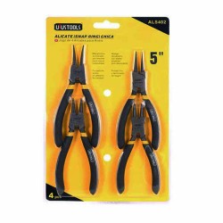 Σετ 4 ασφαλειοτσίμπιδα ίσια και κυρτά από ηλεκτροχάλυβα μήκους 130mm UYUS TOOLS Σετ 4 ασφαλειοτσίμπιδα ίσια και κυρτά από ηλεκτροχάλυβα μήκους 130mm UYUS TOOLS