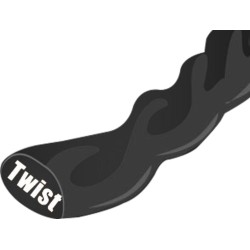 Αθόρυβη ελικοειδής μεσινέζα διαμέτρου 3mm και μήκους 168m μαύρη σε καρούλι ΒΑΧ 