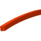 Τετράγωνη μεσινέζα σε πορτοκαλί χρώμα διαμέτρου 2.4mm και μήκους 21m ΒΑΧ 