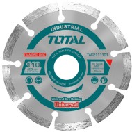 Διαμαντόδισκος υγράς κοπής  διαστάσεων Φ-110mm Χ 20mm TAC2111101 TOTAL  Διαμαντόδισκος υγράς κοπής  διαστάσεων Φ-110mm Χ 20mm TAC2111101 TOTAL