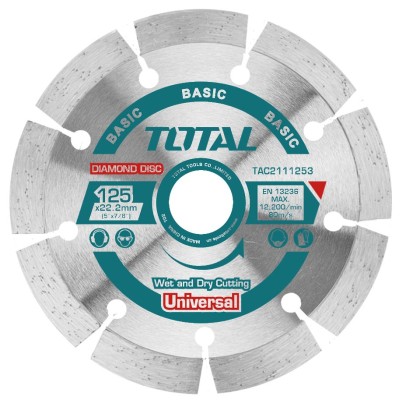 TOTAL ΔΙΑΜΑΝΤΟΔΙΣΚΟΣ UNIVERSAL 125 Χ 22.2mm (TAC2111253)