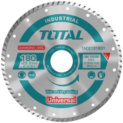 TOTAL ΔΙΑΜΑΝΤΟΔΙΣΚΟΣ UNIVERSAL TURBO 180 Χ 22.2mm (TAC2131801)