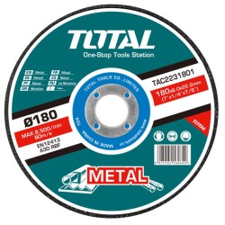 TOTAL ΔΙΣΚΟΣ ΛΕΙΑΝΣΕΩΣ ΜΕΤΑΛΛΟΥ Φ - 180 Χ 6mm (TAC2231801) TOTAL ΔΙΣΚΟΣ ΛΕΙΑΝΣΕΩΣ ΜΕΤΑΛΛΟΥ Φ - 180 Χ 6mm (TAC2231801)