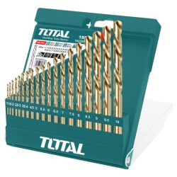 Τρυπάνια HSS σετ 19 τεμαχίων μεγέθους 1-10mm TOTAL