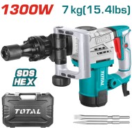 Επαγγελματικό σκαπτικό κατεδαφιστικό TOTAL με σύστημα SDS-HEX 1.300W & δύναμη κρούσης 20J