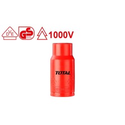 Εξάγωνο καρυδάκι μεγέθους 1/2" 19mm με μόνωση 1000V VDE TOTAL  Εξάγωνο καρυδάκι μεγέθους 1/2" 19mm με μόνωση 1000V VDE TOTAL