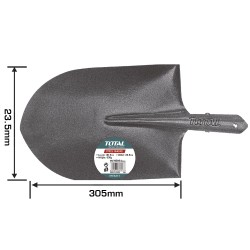 Φτυάρι μεταλλικό διστάσεων 23.5 Χ 30.5cm ΤOTAL Φτυάρι μεταλλικό διστάσεων 23.5 Χ 30.5cm ΤOTAL
