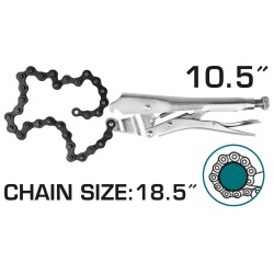 Κλειδί φίλτρων μήκους 250mm με αλυσίδα 470mm TOTAL Κλειδί φίλτρων μήκους 250mm με αλυσίδα 470mm TOTAL