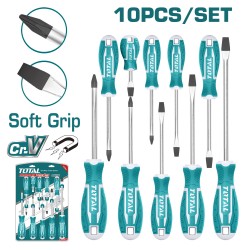 Σετ 10 μαγνητικά κατσαβίδια Soft Grip από CR-V TOTAL Σετ 10 μαγνητικά κατσαβίδια Soft Grip από CR-V TOTAL