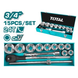 TOTAL ΚΑΣΕΤΙΝΑ ΚΑΡΥΔΑΚΙΑ 3/4" 15ΤΕΜ (THT341151) TOTAL ΚΑΣΕΤΙΝΑ ΚΑΡΥΔΑΚΙΑ 3/4" 15ΤΕΜ (THT341151)