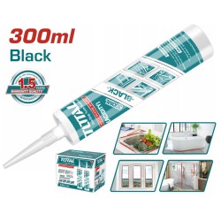 Σιλικόνη μαύρη 300ml γρήγορης σκλήρυνσης Total  Σιλικόνη μαύρη 300ml γρήγορης σκλήρυνσης Total