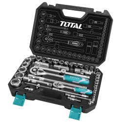TOTAL ΣΕΤ ΚΑΣΕΤΙΝΑ ΚΑΡΥΔΑΚΙΑ 1/4" & 1/2" 44ΤΕΜ (THT421441) TOTAL ΣΕΤ ΚΑΣΕΤΙΝΑ ΚΑΡΥΔΑΚΙΑ 1/4" & 1/2" 44ΤΕΜ (THT421441)