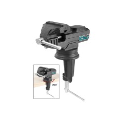 Περιστρεφόμενη μόρσα πάγκου με άνοιγμα έως 60mm TOTAL  Περιστρεφόμενη μόρσα πάγκου με άνοιγμα έως 60mm TOTAL