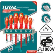 Σετ κατσαβίδια μονωμένα 1000V 6 τεμάχια TOTAL  Σετ κατσαβίδια μονωμένα 1000V 6 τεμάχια TOTAL