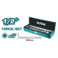 TOTAL ΣΕΤ ΚΑΣΕΤΙΝΑ ΚΑΡΥΔΑΚΙΑ 1/2" 10ΤΕΜ (THTL121101) TOTAL ΣΕΤ ΚΑΣΕΤΙΝΑ ΚΑΡΥΔΑΚΙΑ 1/2" 10ΤΕΜ (THTL121101)