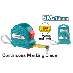 TOTAL ΜΕΤΡΟΤΑΙΝΙΑ 5m X 19mm (TMT126351) TOTAL ΜΕΤΡΟΤΑΙΝΙΑ 5m X 19mm (TMT126351)