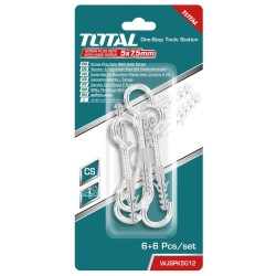 TOTAL ΣΕΤ ΒΙΔΕΣ ΓΑΝΤΖΟΥ ΜΕ ΒΙΣΜΑΤΑ 5mm (WJSPK5012) TOTAL ΣΕΤ ΒΙΔΕΣ ΓΑΝΤΖΟΥ ΜΕ ΒΙΣΜΑΤΑ 5mm (WJSPK5012)