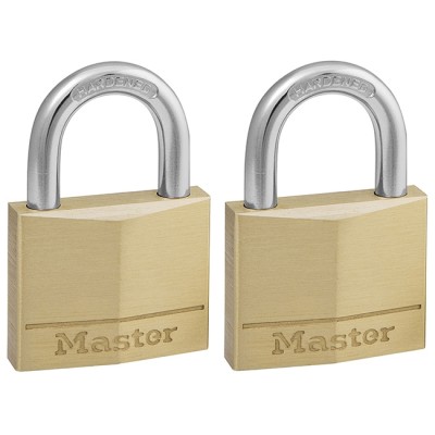 ΣΕΤ 6 λουκέτα μπρούτζινα 40mm με ίδιο κλειδί, MASTERLOCK ΣΕΤ 6 λουκέτα μπρούτζινα 40mm με ίδιο κλειδί, MASTERLOCK