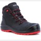 Δερμάτινα παπούτσια εργασίας BE-UNIFORM TOP S3 HRO CI HI SRC Νο44 μαύρο/κόκκινο, BASE